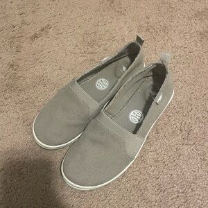 Rocket Dog Gray Slip-On Canvas Flats